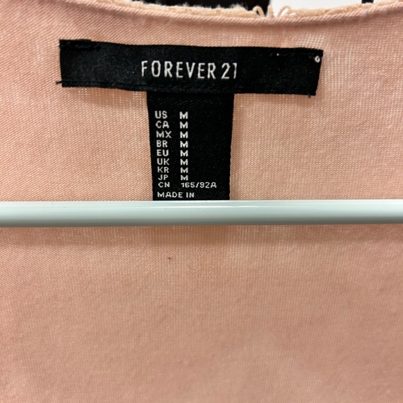 Lace Long Sleeve Dress in Peach - Picture 2 of 3